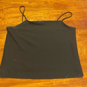 Simple Size XL tight fitted black tank top